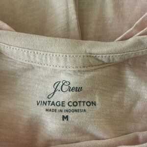 J. Crew Soft Pink Vintage Cotton Top